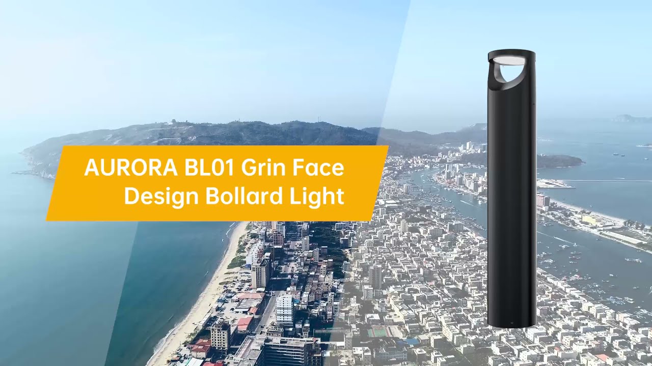 BL01 AURORA Grin Face Design Bollard Light