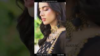 Hand Embroidered Black Chiffon Suit Size Small - Video 3