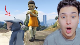 هروب القط من عروسة الحبار ???? قراند 5