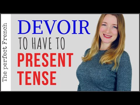 DEVOIR / To have to in French - Present tense | French grammar for beginners