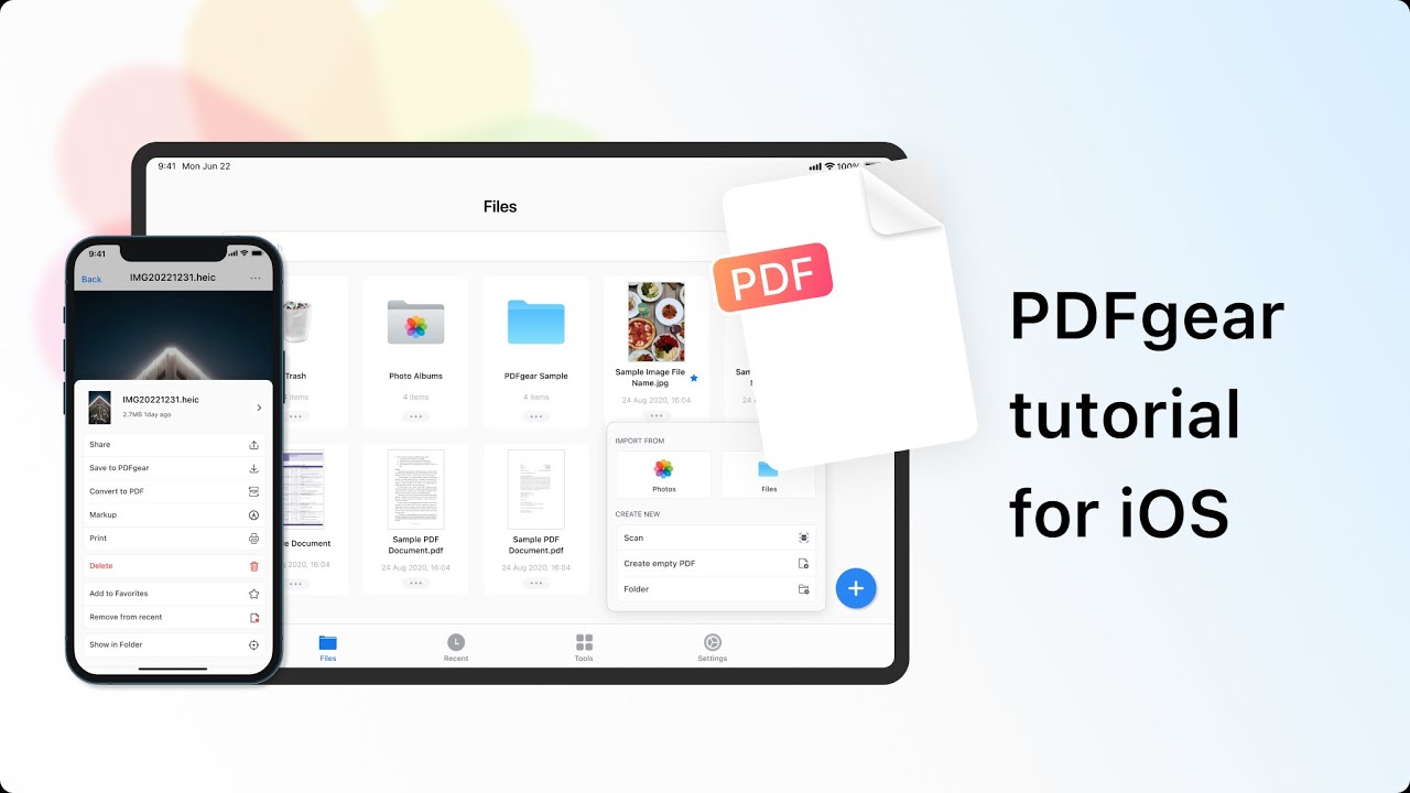 The Ultimate PDF Solution for iOS - PDFgear Tutorial