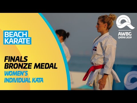 Karate - Women's Individual Kata | Finals - Bronze Medal | ANOC World Beach Games Qatar 2019 | Full