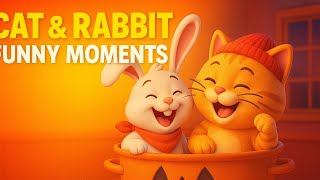 Bunny & Cat’s Funny Day | Cute Toy Animation for Kids |#BunnyAndCat #KidsFunnyVideo #ToyAnimation