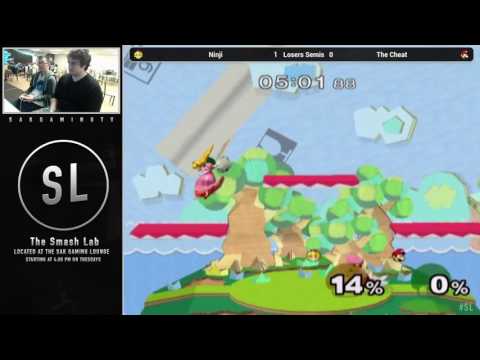 The Smash Lab 66 Losers Semis - CL|Ninji (Peach) vs CL|The Cheat (Luigi)