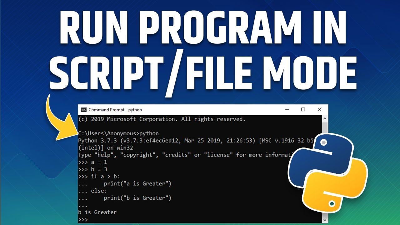Python Project - How to Run a Program in Script or File mode | Python Tutorials
