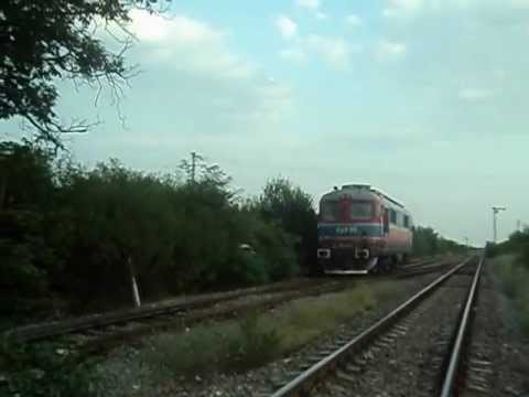 LDE SULZER GFR 60-1537-4 singur intra in gara cu goarna si salut