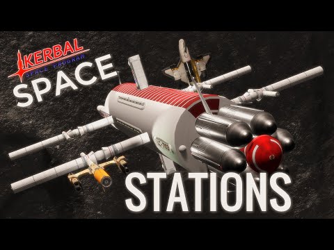 SUPER LARGE SPACE STATIONS for your SSTO in KSP