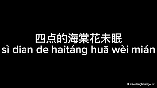 Download lagu 四点的海棠花未眠 (si dian de hai tang hua wei mian) - 渡 (Lyric Video) mp3