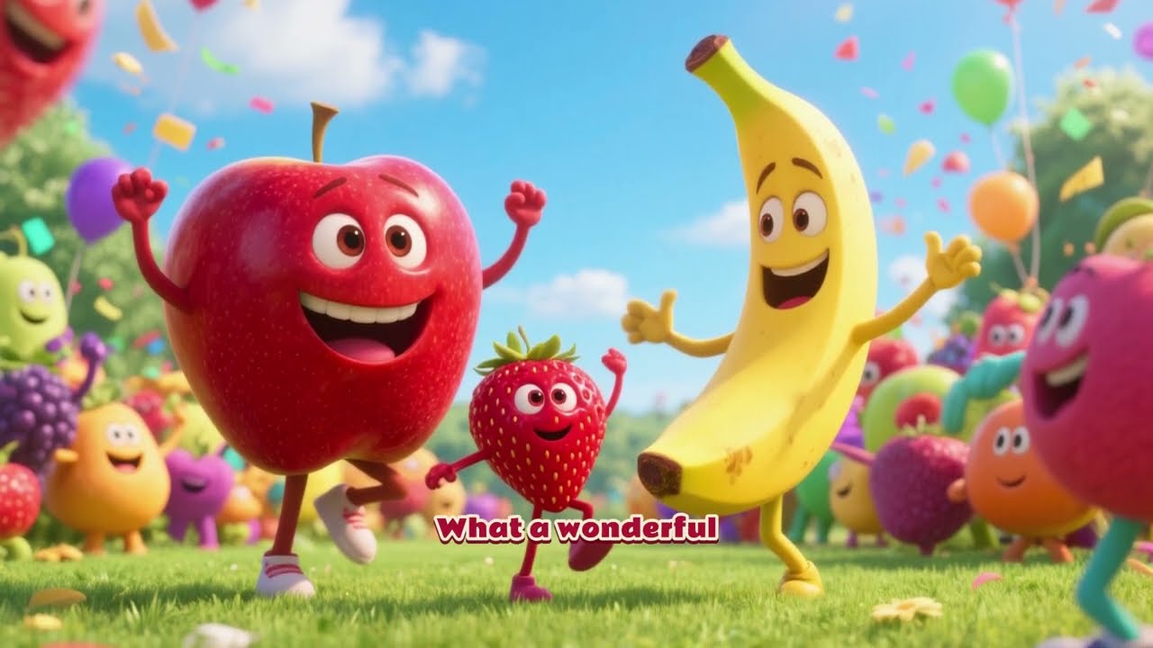 Name the Fruits Part 1 🍎 🍌 🍓| Educational Video for Kids