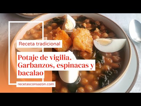 Prepara un POTAJE DE VIGILIA perfecto con garbanzos, espinacas y bacalao 👌🏽💯