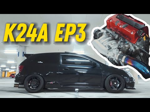 DRIVING A K24 HONDA EP3 + BUILD BREAKDOWN !