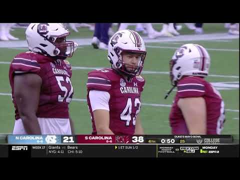 2021 Dukes Mayo Bowl USC vs UNC - Parker White 33 Yd Field Goal