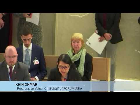 HRC43: Interactive Dialogue with the Special Rapporteur on the situation of human rights in Myanmar