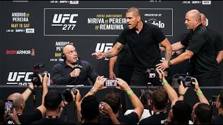 Alex Pereira LOSES IT After Joe Rogan PROVOKES Him at UFC Press Conference