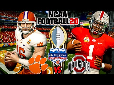 NCAA Football 14 (NCAA 20 Rosters) CFP SEMIFINAL #3 Clemson vs #2 Ohio State Playstation Fiesta Bowl