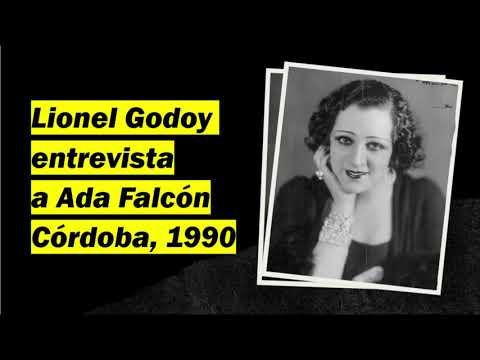 Ada Falcon reportaje con Lionel Godoy en Córdoba (1990)