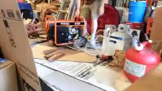 Generac GP3250 Generator to Propane Conversion Pt1 2013