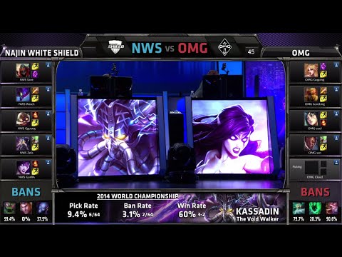 NaJin White Shield vs OMG | Game 1 Quarter Finals S4 Worlds LOL 2014 Playoffs | NWS vs OMG QF G1