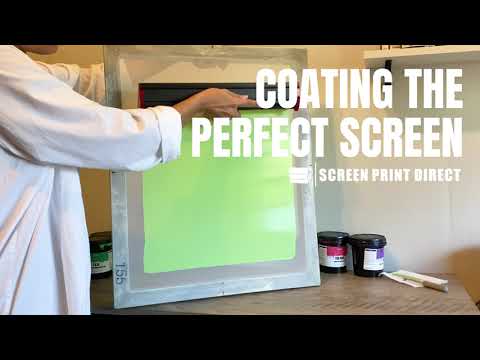 How to coat a screen with emulsion