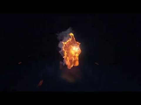 2927 -  Lion Apex Predator Fire Logo Reveal animation intro