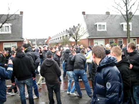 corteo cambuur vs go ahead   22-01-12 einde cambuurplein