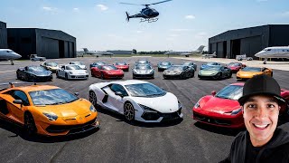 EVENTO DE BILIONÁRIO NO AEROPORTO PARTICULAR * FUI DE FERRARI 458 ITALIA * 🏎️🚀