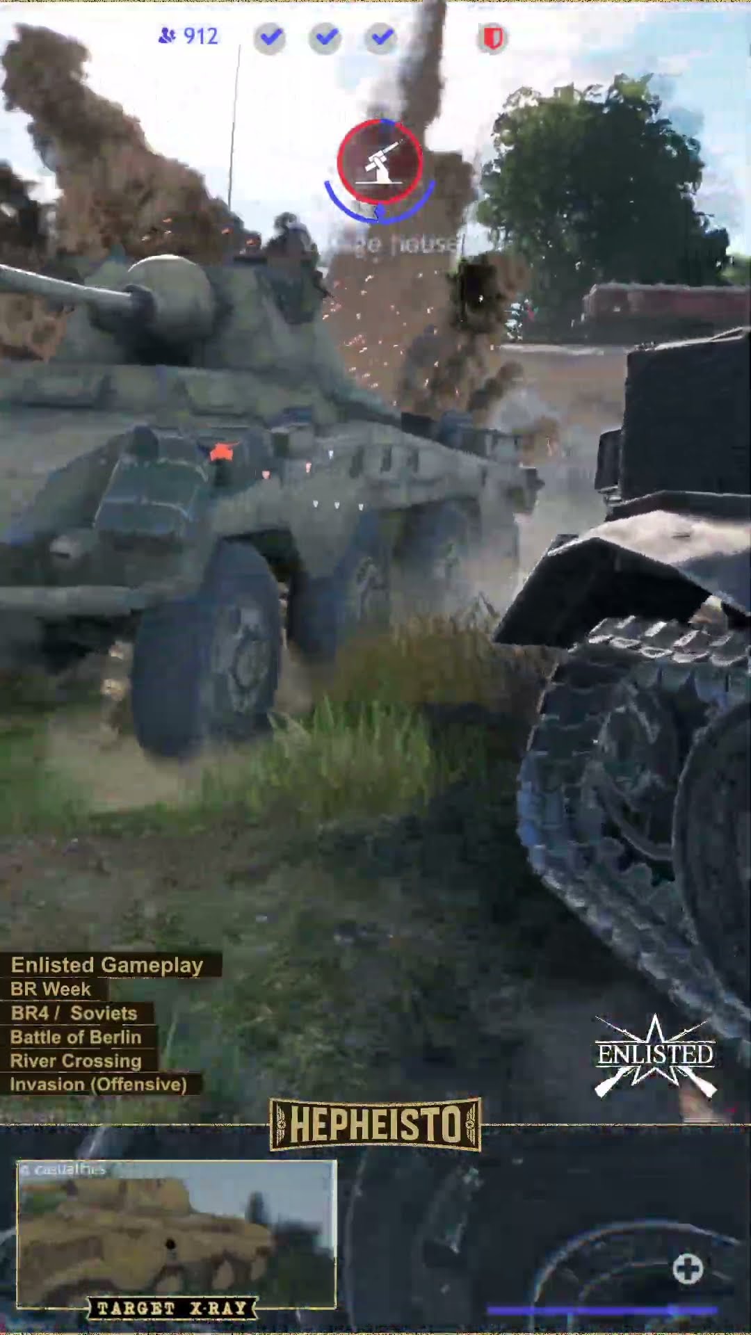 Machine Gunner eliminates Sd. Kfz. 234/2 with TNT Charge