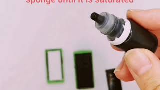 How to re-ink your clothing name stamp/fabric label stamp/textile signature stamp | Precious Kiddie