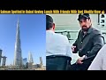 Video:Salman Spotted In Dubai Having Lunch With Friends With Burj Khalifa Facing View 🔥