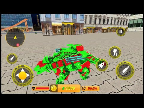 Dragon Robot Police Car Games - Android Gameplay