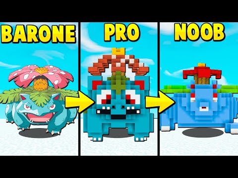 BARONE vs NOOB vs PRO - VENUSAUR !! - Minecraft ITA