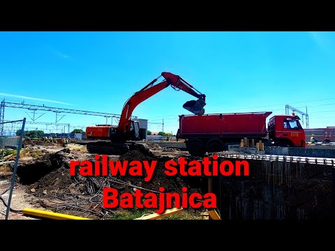 RAILWAY STATION BATAJNICA NEW VIDEO FROM CONSTRUCTION SITE