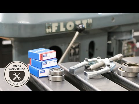 Flott TB10 Reparatur 3 - Neue Kugellager für Spindel, Pinole und Antrieb