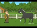 Family Guy Horse Shoots Farmers Leg