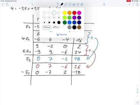 Übungsblatt6 – Linearkombination von Vektoren Aufg.9