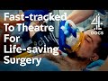 Emergency Surgery In Bid To Save Young Man’s Life | Emergency | Channel 4