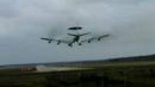 preview picture of video 'E-3  Awacs lands at GKE'