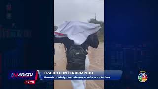 Trajeto interrompido: Motorista obriga estudantes a saírem do ônibus | ARATU AGORA |TV ARATU