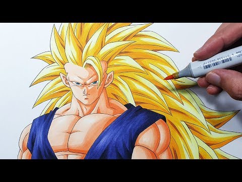 How To Draw Goku Super Saiyan 3 - Drawing Tutorial!