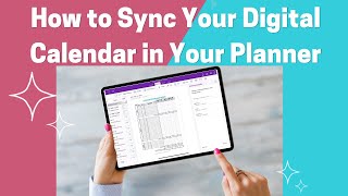 How to Sync Your Digital Calendar in Your Planner/Bullet Journal - Using Microsoft OneNote + Outlook