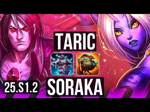 TARIC & Miss Fortune vs SORAKA & Ezreal (SUP) | 2000+ games | KR Master | 25.S1.2