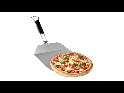 Pizzaschieber mit Holzgriff Braun - Silber - Holzwerkstoff - Metall - 29 x 61 x 9 cm