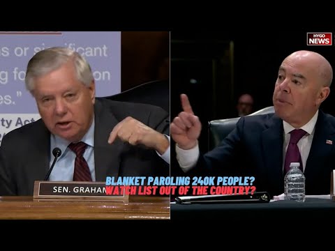 Graham: not blanket paroling 240K people? People on watch list out of country? Asylum denial rate?