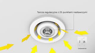 Anemostat wywiewny Zehnder ComfoValve Luna E125