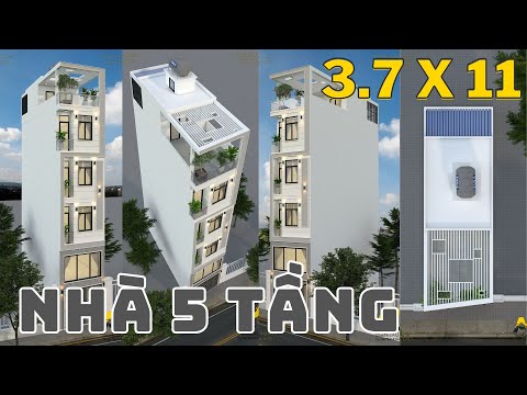 Phong cách xây nhà tại sài gòn bình thạnh tối ưu diện tích đất quá khéo l Review nhà 6 tầng 3,7x11