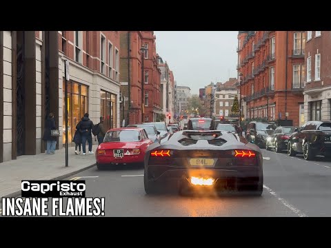 CRAZY CAPRISTO LAMBORGHINI AVENTADOR S DESTROYS London! INSANE V12 SOUNDS & REACTIONS!