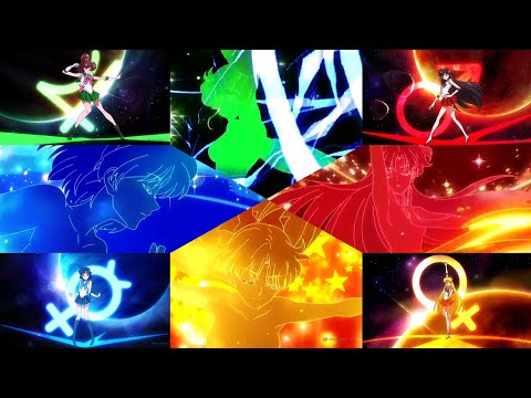 Sailor Moon Crystal 3 | Inner Senshi Group Transformation