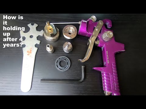 Harbor Freight Purple Paint Gun, 4 year Long Term Review