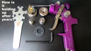 Harbor Freight Purple Paint Gun, 4 year Long Term Review
