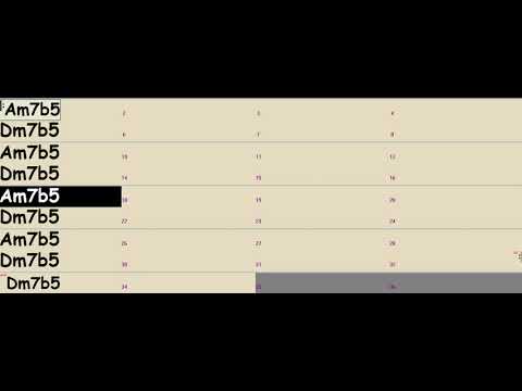 A to D Locrian with Slash Chords - DP's Backing Tracks (for training in all scales, modes & keys)